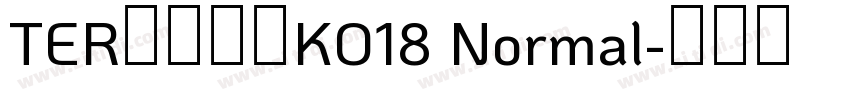 TER第三罗马KO18 Normal字体转换